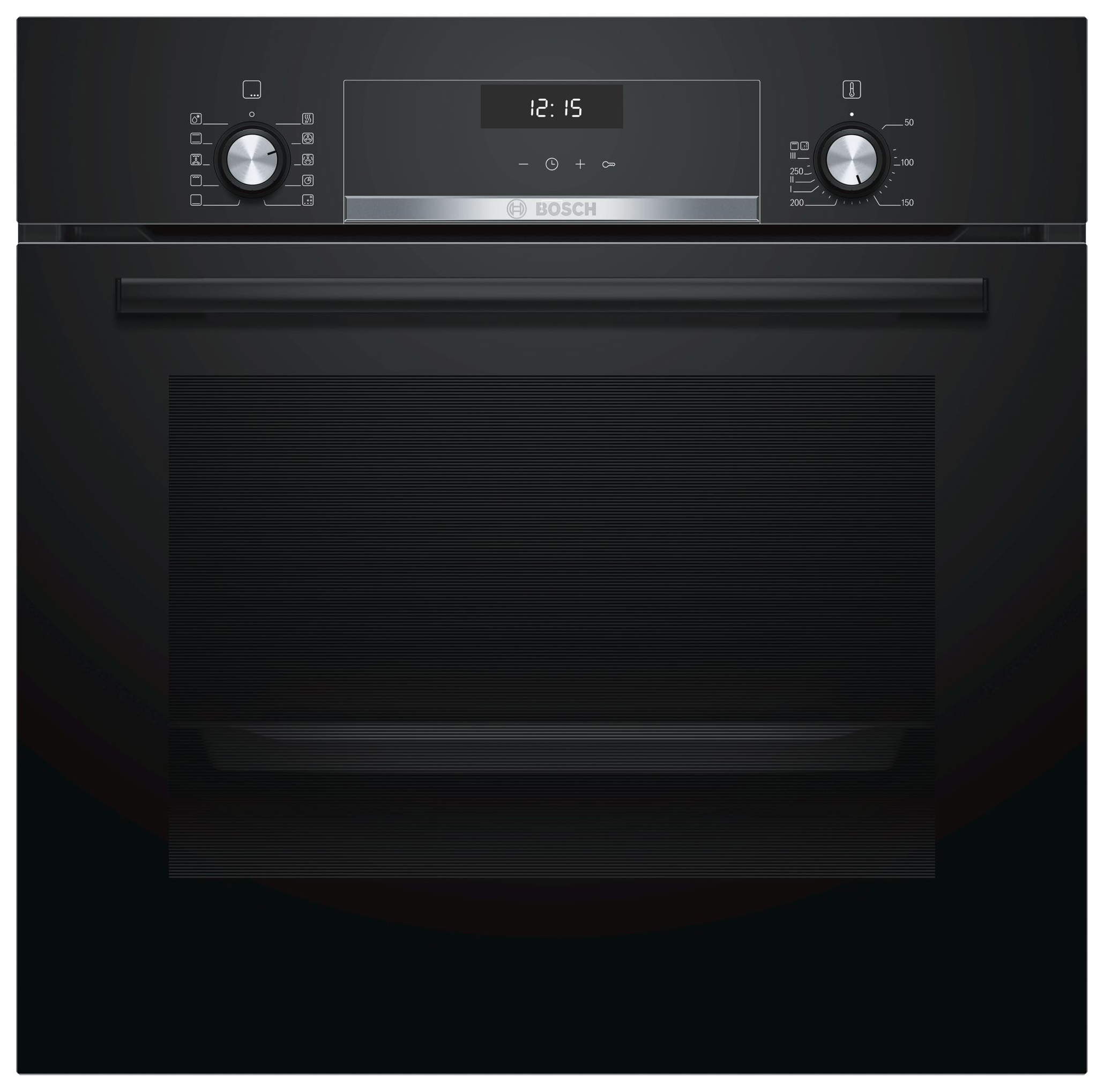 Электрический духовой шкаф Bosch Serie 6 HBJ558YB0Q [66 л, стекло, дисплей, каталитическая, утапл., черный]