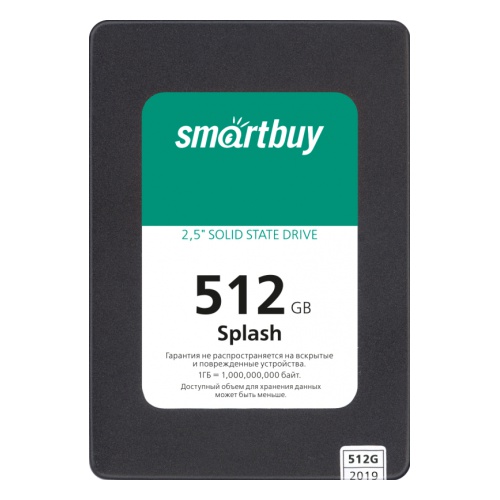 Твердотельный накопитель SSD 2.5" SATA-3 512Gb Smartbuy Splash SBSSD-512GT-MX902-25S3
