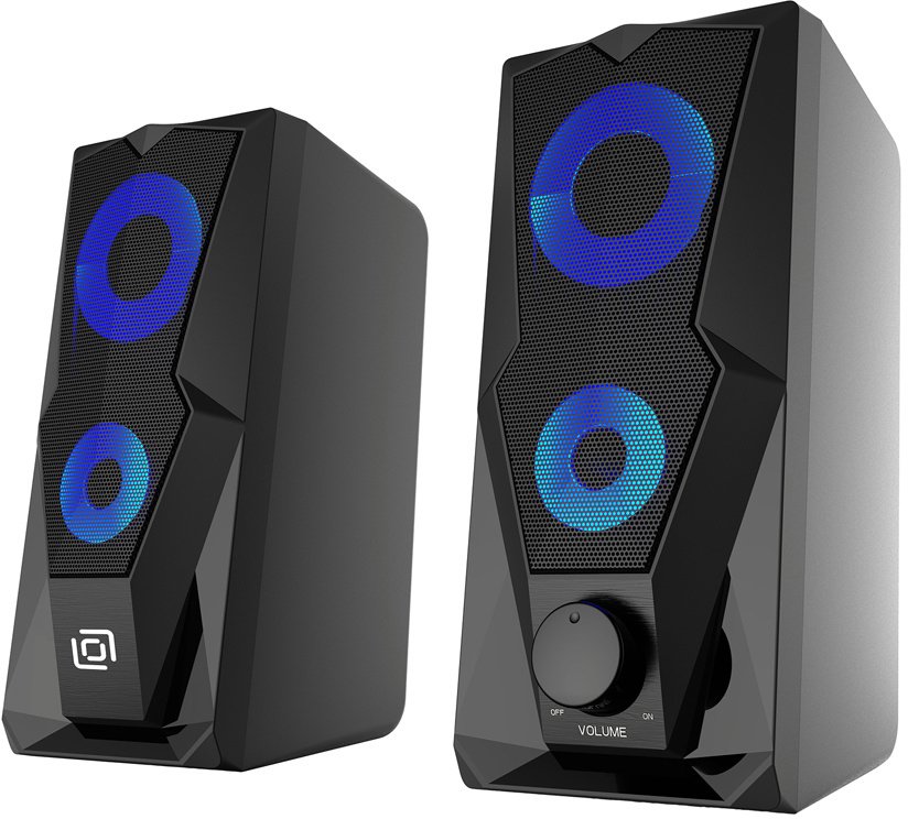 Колонки 2.0 Oklick OK-127 [2 х 3 Вт, USB-питание, RGB подсветка]