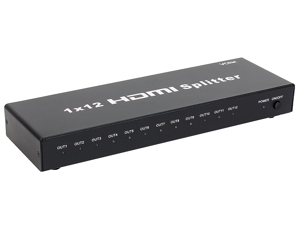 Разветвитель HDMI Spliitter 1=>12 3D Full-HD 1.4v, каскадируемый VCOM <DD4112>