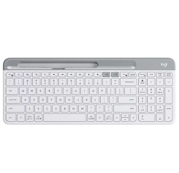Клавиатура Logitech K580 белый/серый USB беспроводная BT/Radio