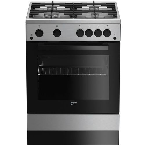 Газовая плита BEKO FSGT62130DXO 7787182115, серебристый/черный