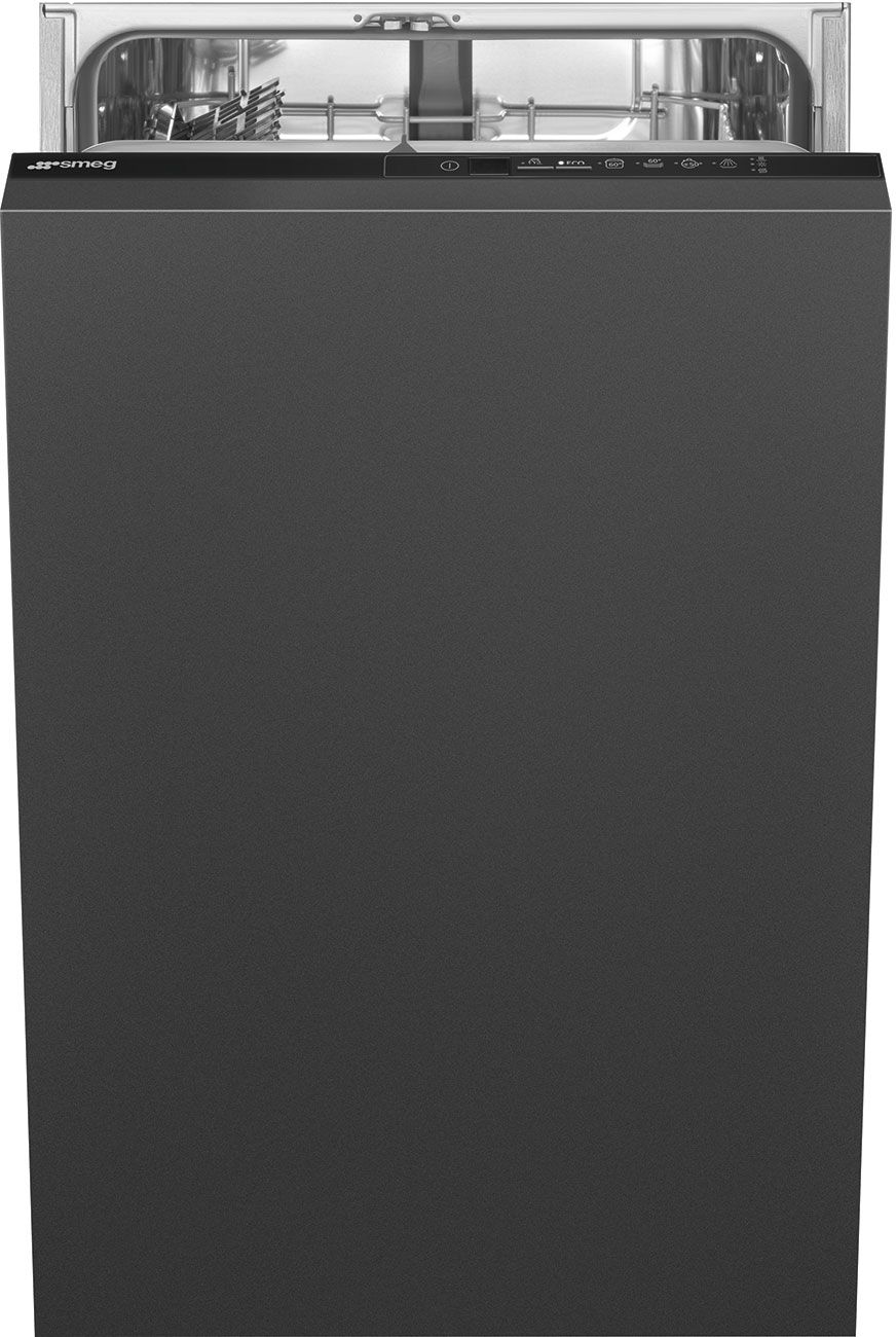 Полностью встраиваемая посудомоечная машина Smeg ST4512IN, черный