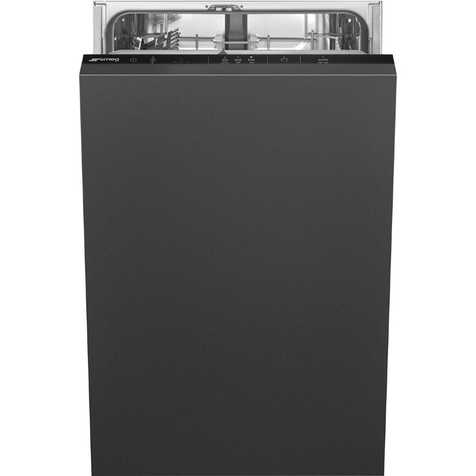 Встраиваемая посудомоечная машина Smeg ST4522IN [45 см, 9 комп., пр.-6, инвертор, дисп., автоотк., конденс., полн.(корпус+шланг)]