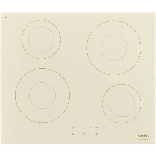 Индукционная варочная панель, Smeg SI2641DP, кремовая
