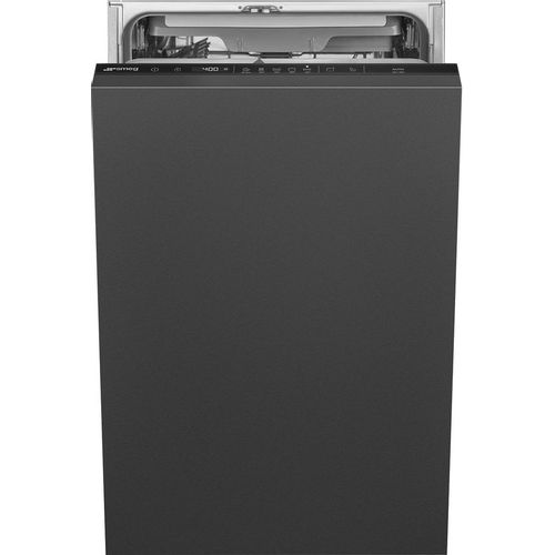 Полностью встраиваемая посудомоечная машина, Smeg ST4523IN, черный