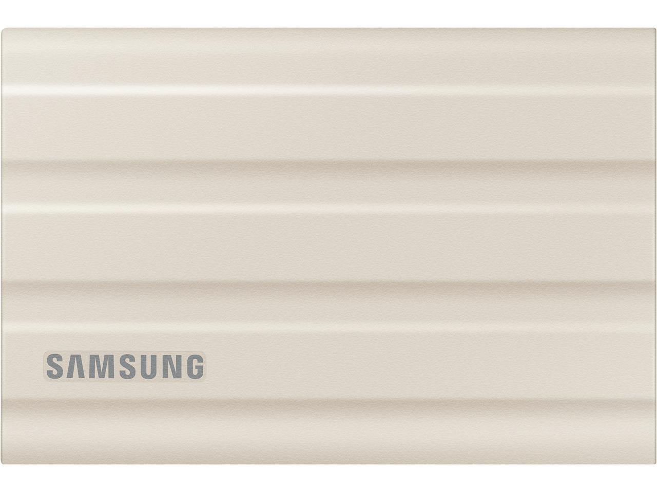 Внешний SSD Samsung 1Tb T7 Shield, USB 3.2 Gen 2 Type-C, бежевый (MU-PE1T0K/WW)