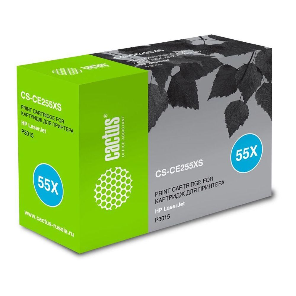 Картридж лазерный Cactus CS-CE255XS CE255X черный (12500стр.) для HP LJ P3015