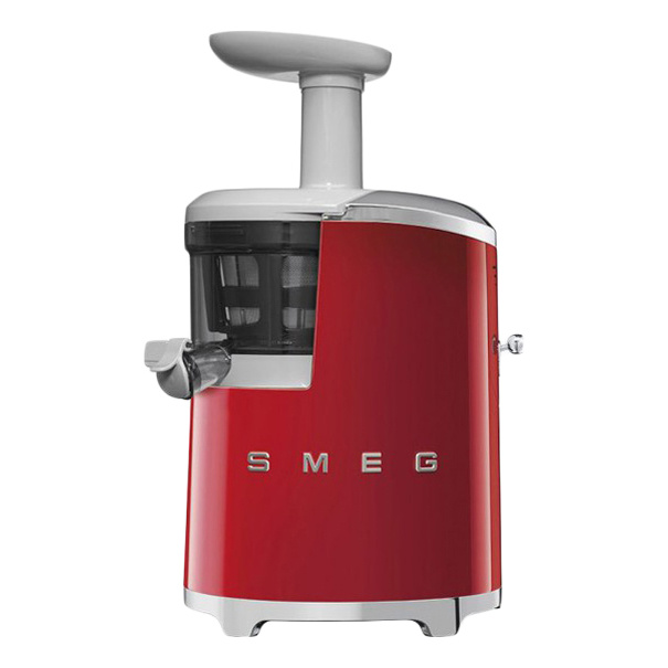 Соковыжималки SMEG/ Стиль 50-х годов, соковыжималка шнековая, 43 об/мин, красная