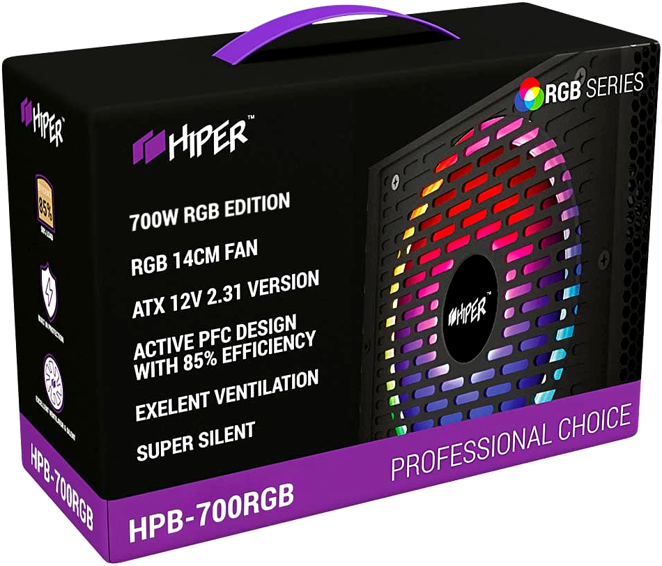 Блок питания 700W HIPER HPB-700RGB
