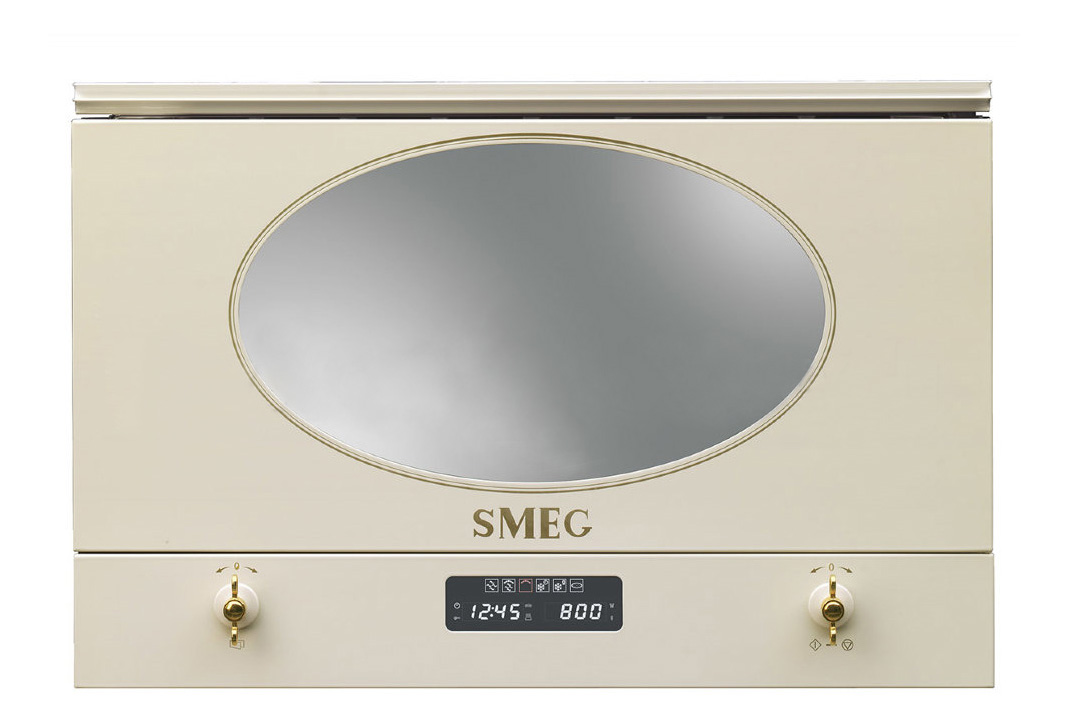 Встраиваемая микроволновая печь Smeg MP822PO 850 Вт, бежевый
