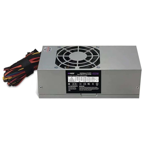 блок питания для ПК 450 Ватт PSU HIPER HP-450TFX (TFX, 450W, PPFC, 80mm fan) OEM