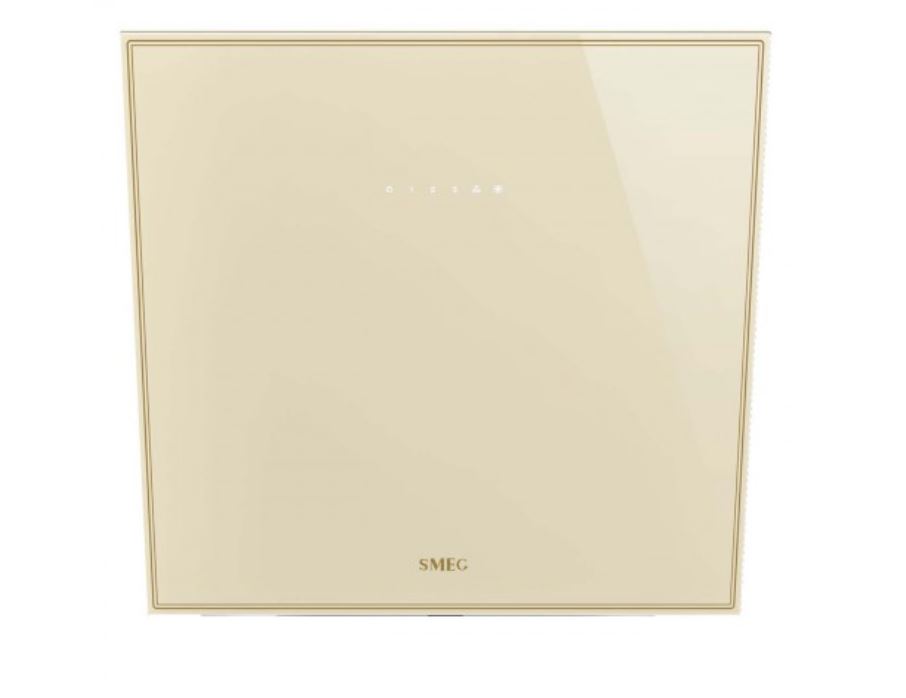 Вытяжка SMEG/ SMEG KV26P Вытяжка настенная, 60 см, закаленное стекло, цвет кремовый