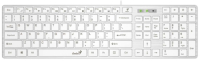 Клавиатура проводная Genius SlimStar 126, мембранная, USB, белый (31310017410)
