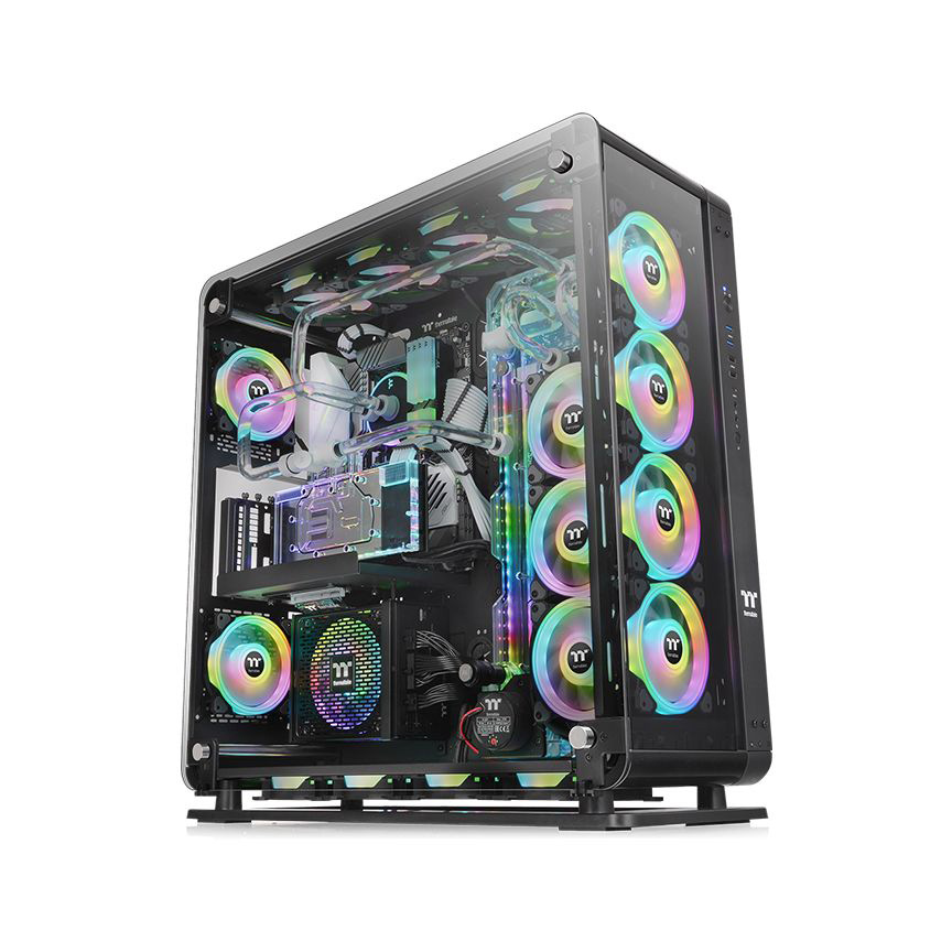Корпус Thermaltake Core P8 TG черный без БП ATX 2x200mm 2xUSB2.0 2xUSB3.0 audio bott PSU