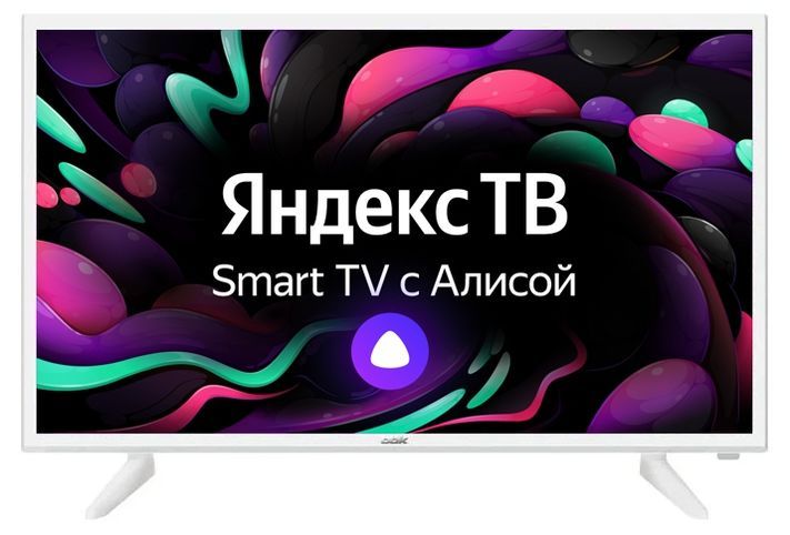 32" Телевизор BBK 32LEX-7290/TS2C, HD, белый, СМАРТ ТВ, Яндекс.ТВ