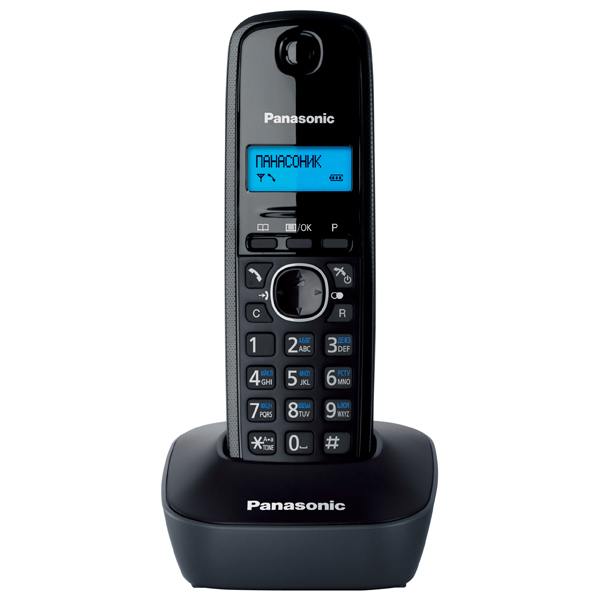 Телефон DECT Panasonic KX-TG1611RUH (серый)