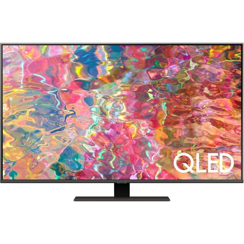 50" Телевизор Samsung QE50Q80BAUXCE, QLED, 4K Ultra HD, серебристый, СМАРТ ТВ, Tizen OS
