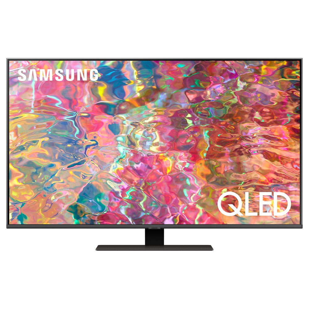 50" Телевизор Samsung QE50Q80BAUXCE, QLED, 4K Ultra HD, серебристый, СМАРТ ТВ, Tizen OS