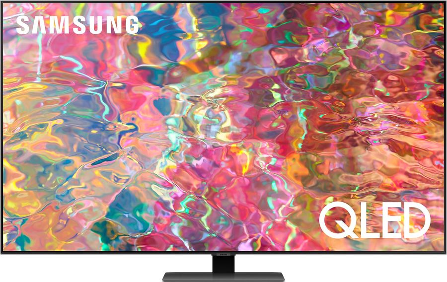 55" Телевизор Samsung QE55Q80BAUXCE, QLED, 4K Ultra HD, серебристый, СМАРТ ТВ, Tizen OS