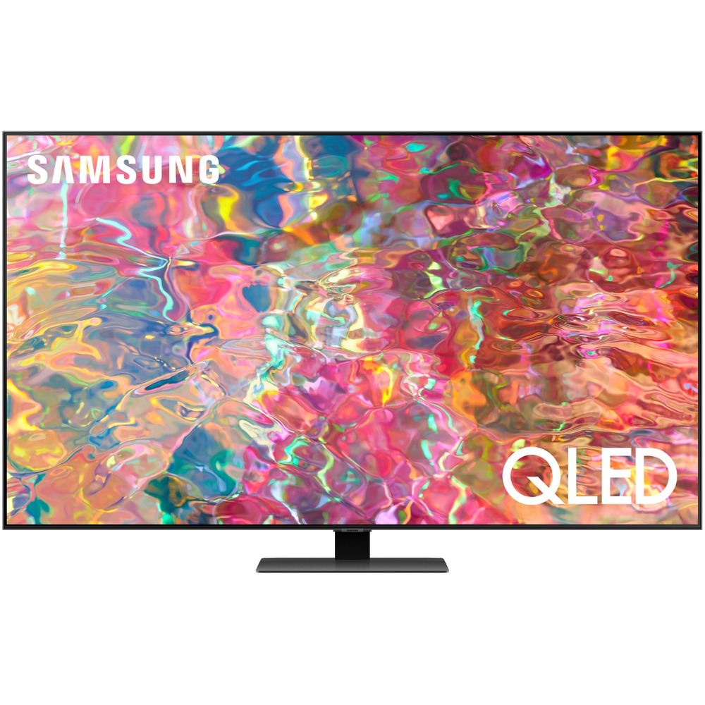 55" Телевизор Samsung QE55Q80BAUXCE, QLED, 4K Ultra HD, серебристый, СМАРТ ТВ, Tizen OS