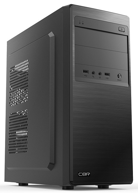 Корпус CBR E133, ATX, Midi-Tower, черный, без БП (PCC-ATX-E133-WPSU)