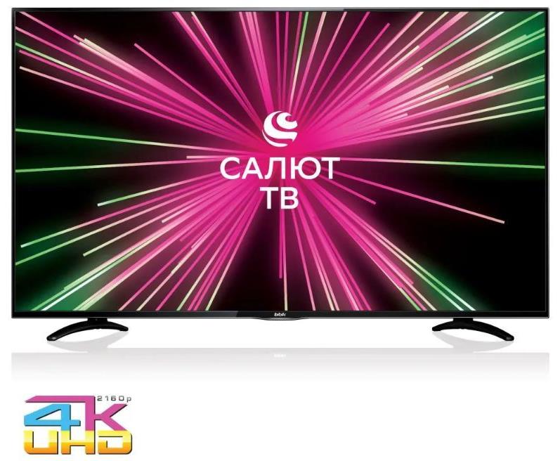 Телевизор 55" BBK 55LEX-8389/UTS2C, 3840x2160, HDMIx3, USBx2, WiFi, Smart TV, черный