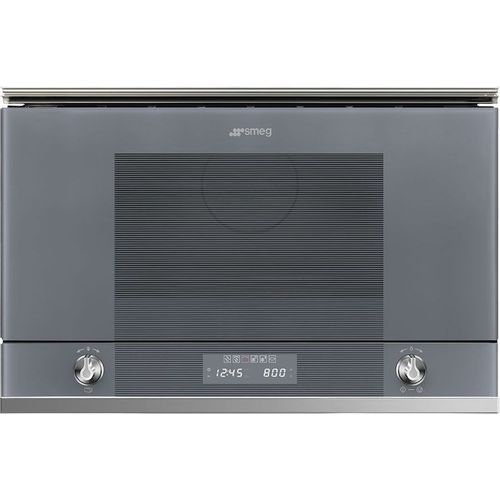 Встраиваемая микроволновая печь Smeg MP122S1, 850 Вт, серебристый
