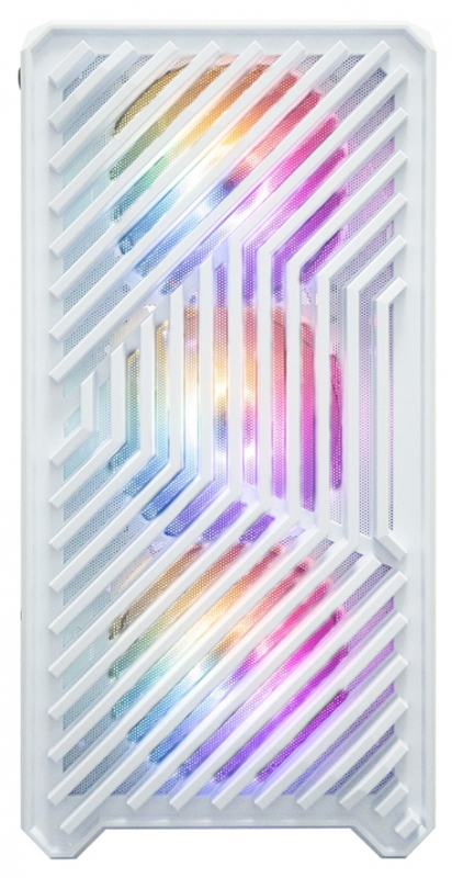 Корпус 1STPLAYER TRILOBITE T5, mATX, Midi-Tower, 2xUSB 3.0, RGB подсветка, белый, без БП