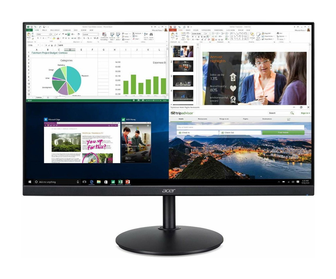 27"Монитор Acer CB272Usmiiprx HDMI M/M 2560x1440 75Hz FreeSync DP WQ, серебристый