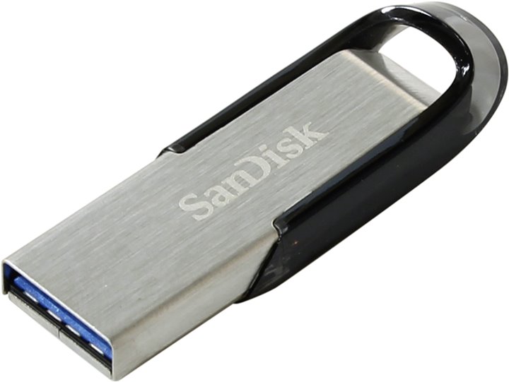Флешка 128Gb USB 3.0 Sandisk Ultra Ultra Flair, серебристый/черный (SDCZ73-128G-G46)