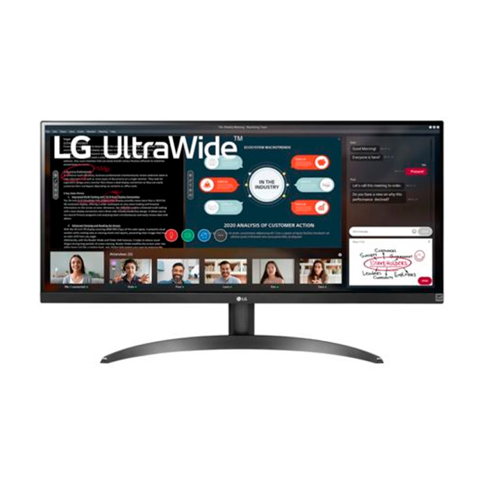 29"Монитор LG UltraWide 29WP500-B IPS, 2560x1080 (21:9), 250кд/м2, 5мс, 178°/178°, HDMI, черный