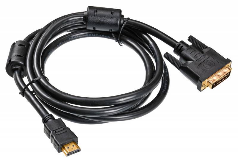 Кабель Buro hdmi-19m-dvi-d-1.8m