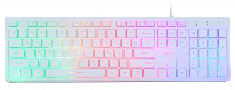 Клавиатура Oklick 550ML,  USB, белый [1061618]