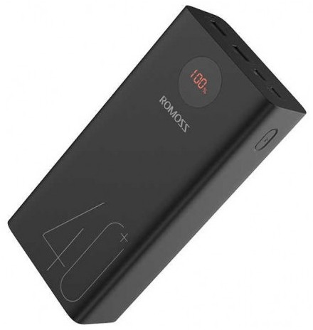 Внешний аккумулятор (Power Bank) Romoss PEA40,  40000мAч,  черный
