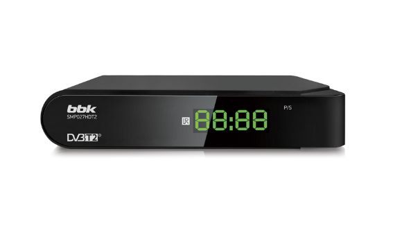 Ресивер DVB-T2 BBK SMP027HDT2 черный