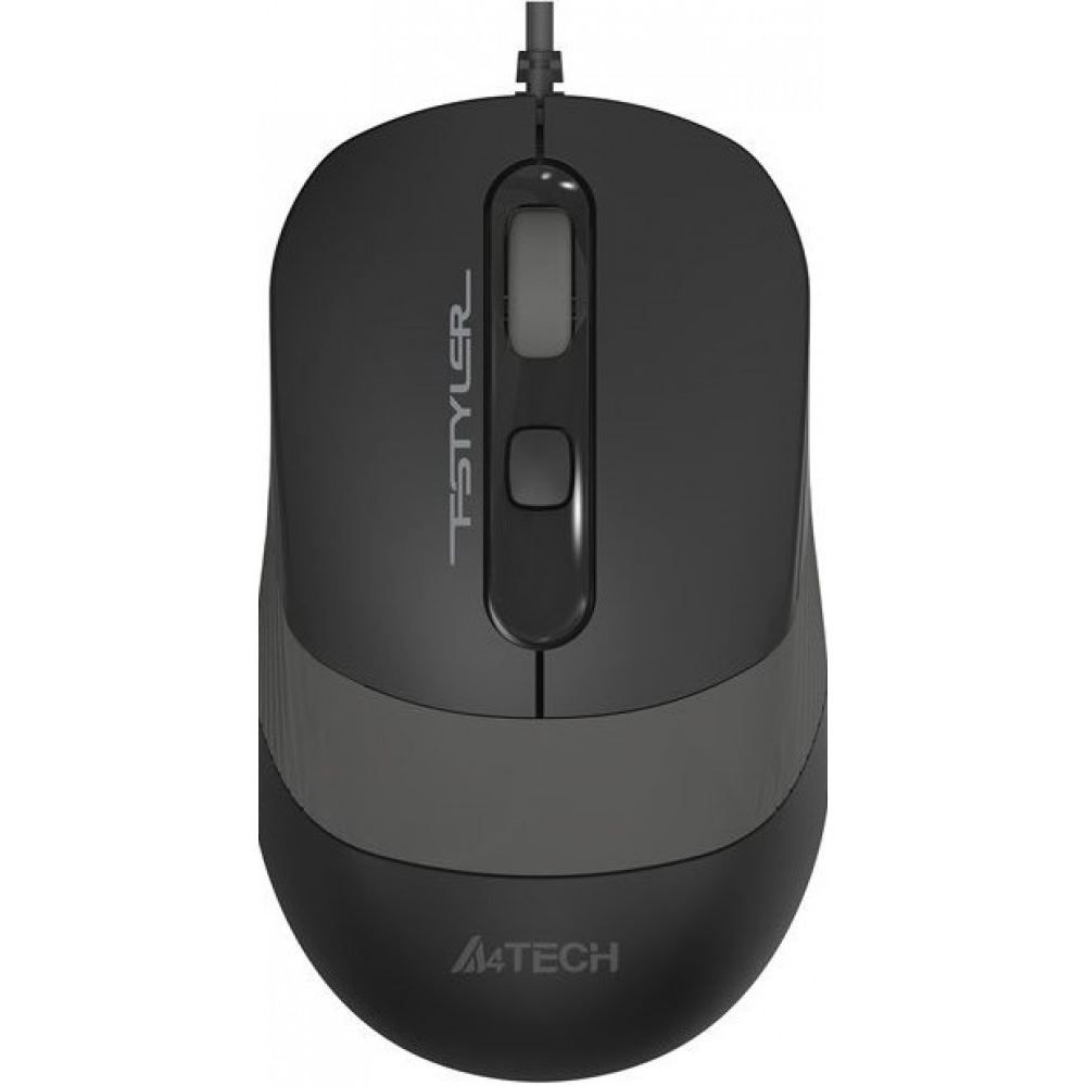 Мышь A4Tech Fstyler FM10 черный/серый оптическая (1600dpi) USB (4but) FM10 GREY