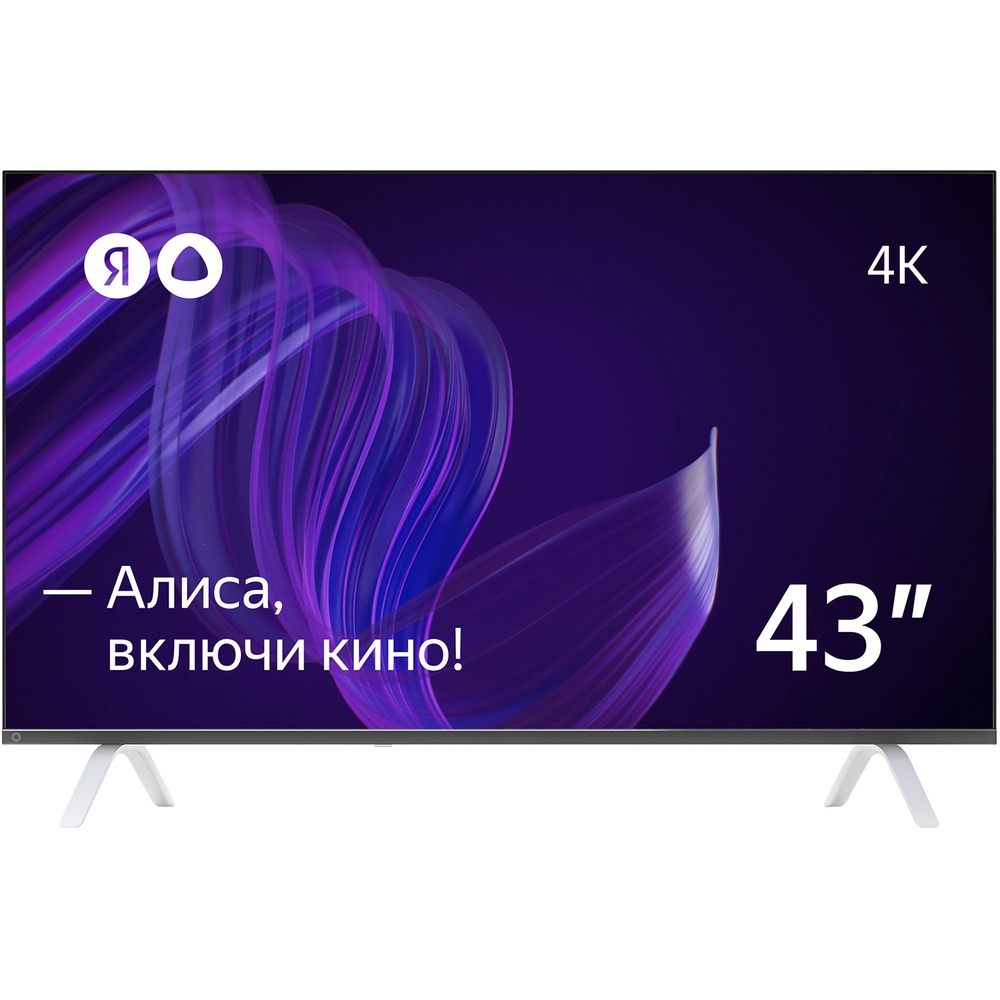 Телевизор LCD 43" 4K YNDX-00071 YANDEX 4K Ultra HD, черный, СМАРТ ТВ, Яндекс.ТВ