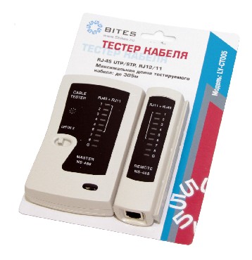 Тестер кабеля 5bites для UTP/STP RJ45, RJ11/12 LY-CT005