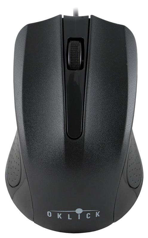 Мышь компьютерная Oklick 225M черный оптическая (1200dpi) USB (2but)