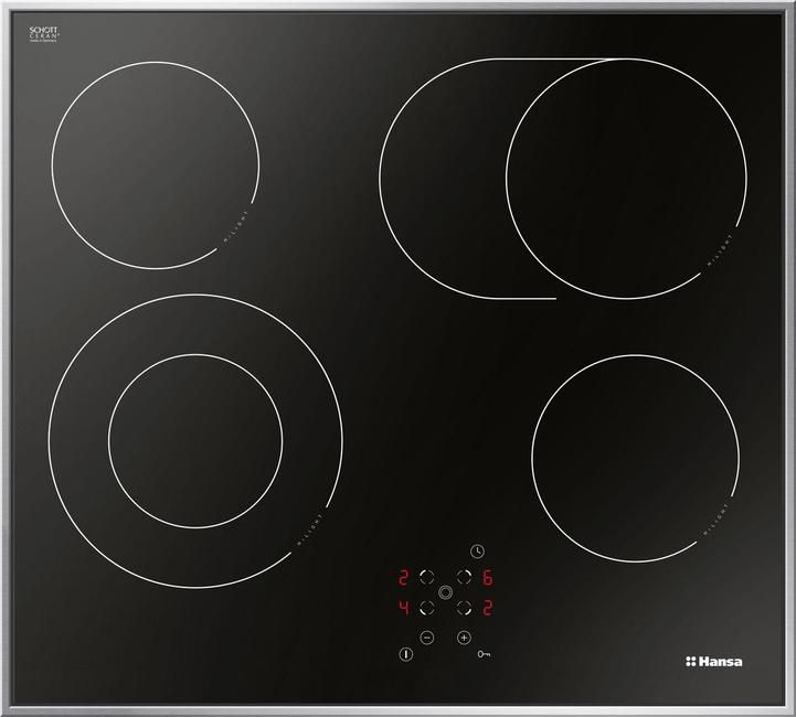 Электрическая варочная поверхность Hansa BHCI66706 [ст-керамика, конф.:4, черный]
