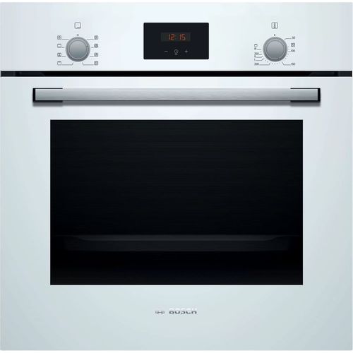 Электрический духовой шкаф Bosch Serie 2 HBF512BV1R [66 л, стекло, дисплей, очистка паром, сенсор, белый]