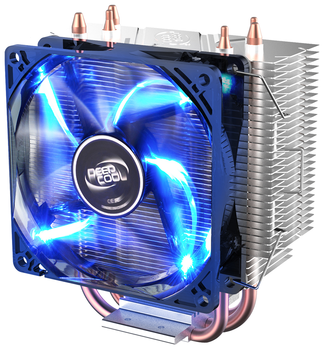 Устройство охлаждения(кулер) Deepcool GAMMAXX 300 FURY Soc-AM4/1151/1200/1700 4-pin 18-21dB Al+Cu 130W 435gr LED Ret