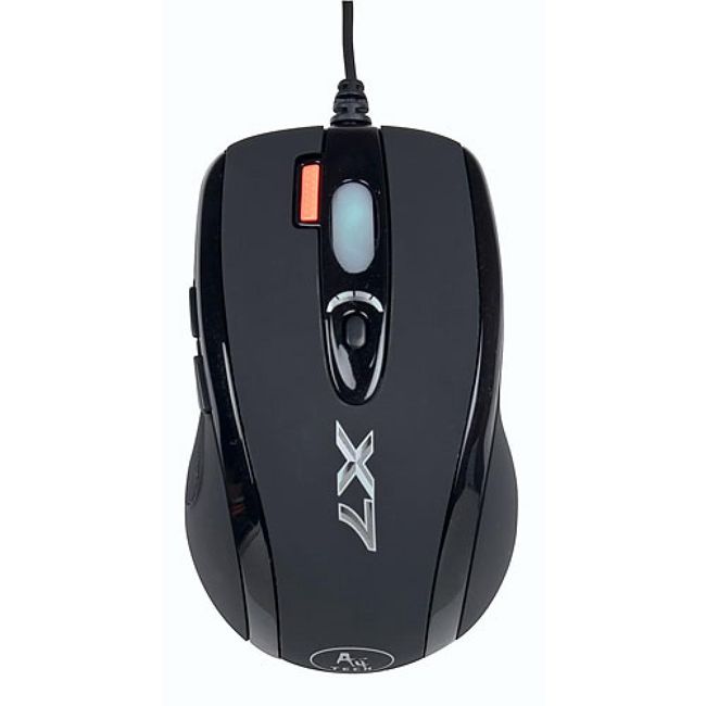 Мышь A4TECH X-710BK, игровая, оптическая, проводная, USB, черный [x-710bk usb]