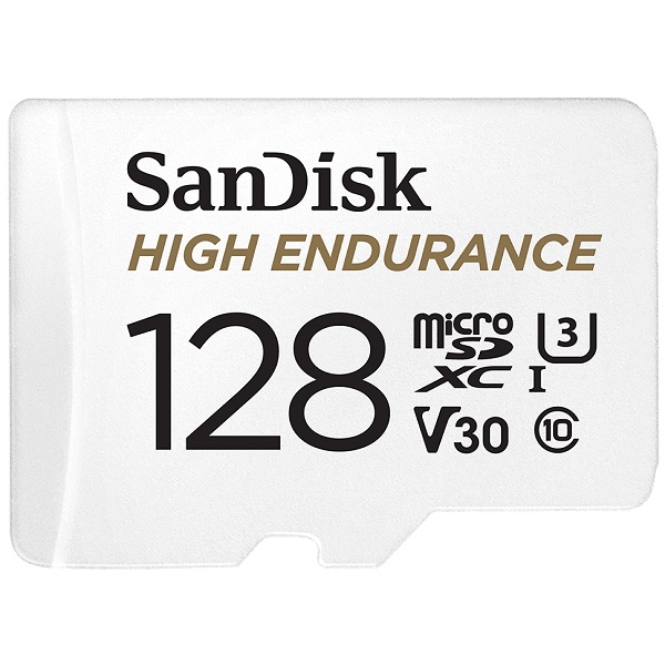 Флеш карта microSD 128GB SanDisk microSDXC Class10 UHS-I U3 V30 High Endurance Video Monitoring Card