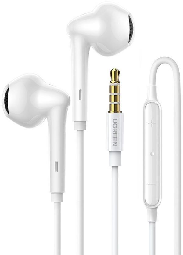 Наушники проводные UGREEN EP101 (60692) Wired Earphones with 3.5mm Plug. Цвет: белый