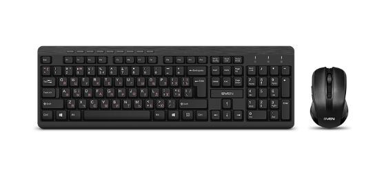 Клавиатура + мышь Sven KB-C3400W, беспроводная, USB, черный (SV-018887)