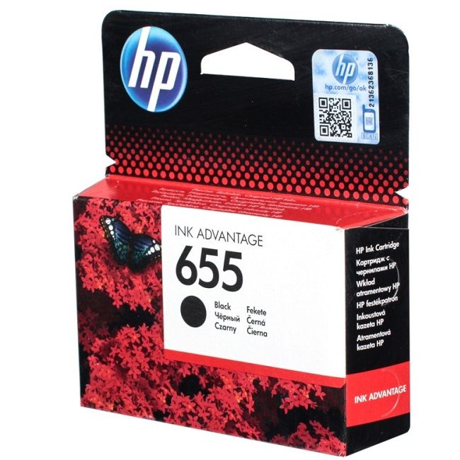 Картридж струйный HP 655 CZ109AE черный (550стр.)
