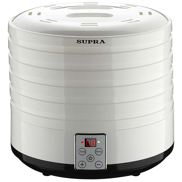 Сушилка для овощей и фруктов SUPRA DFS-320 500 Вт, макс 70C, регулировка температуры, дисплей, белый