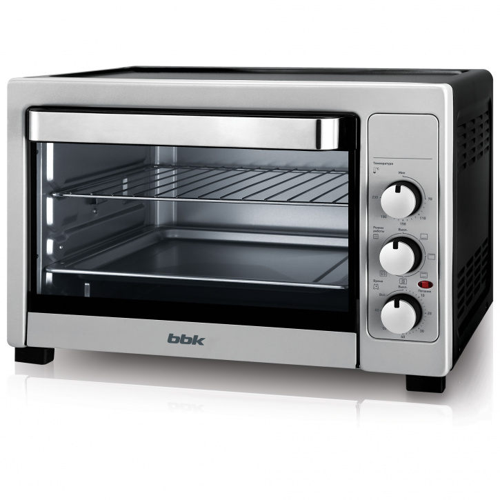 Мини-печь BBK OE3884MC silver (Объем 38л, мощность 1800 Вт) (OE3884MC (S))